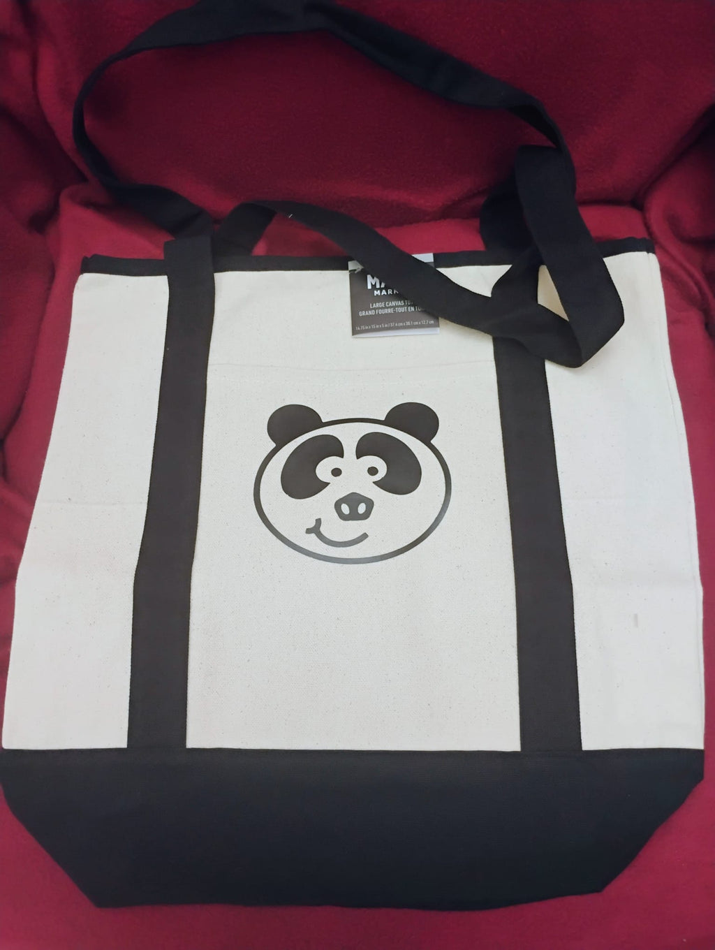 Panda - Iconic Two-Color Trader Canvas Bag