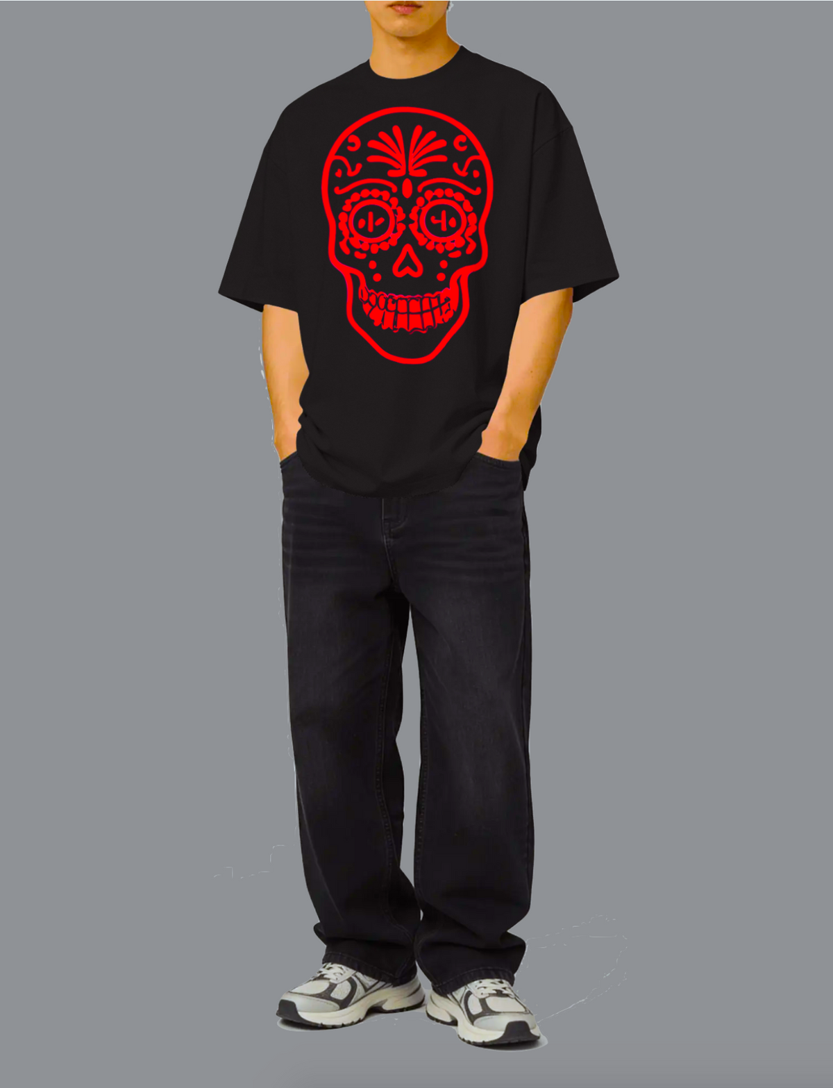 Red Calavera Tee / Camiseta