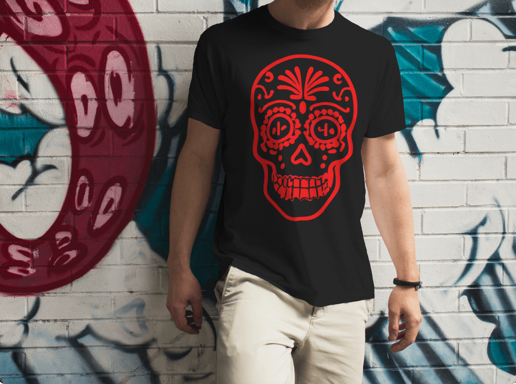 Red Calavera Tee / Camiseta