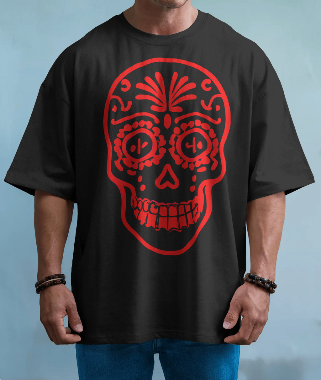 Red Calavera Tee / Camiseta