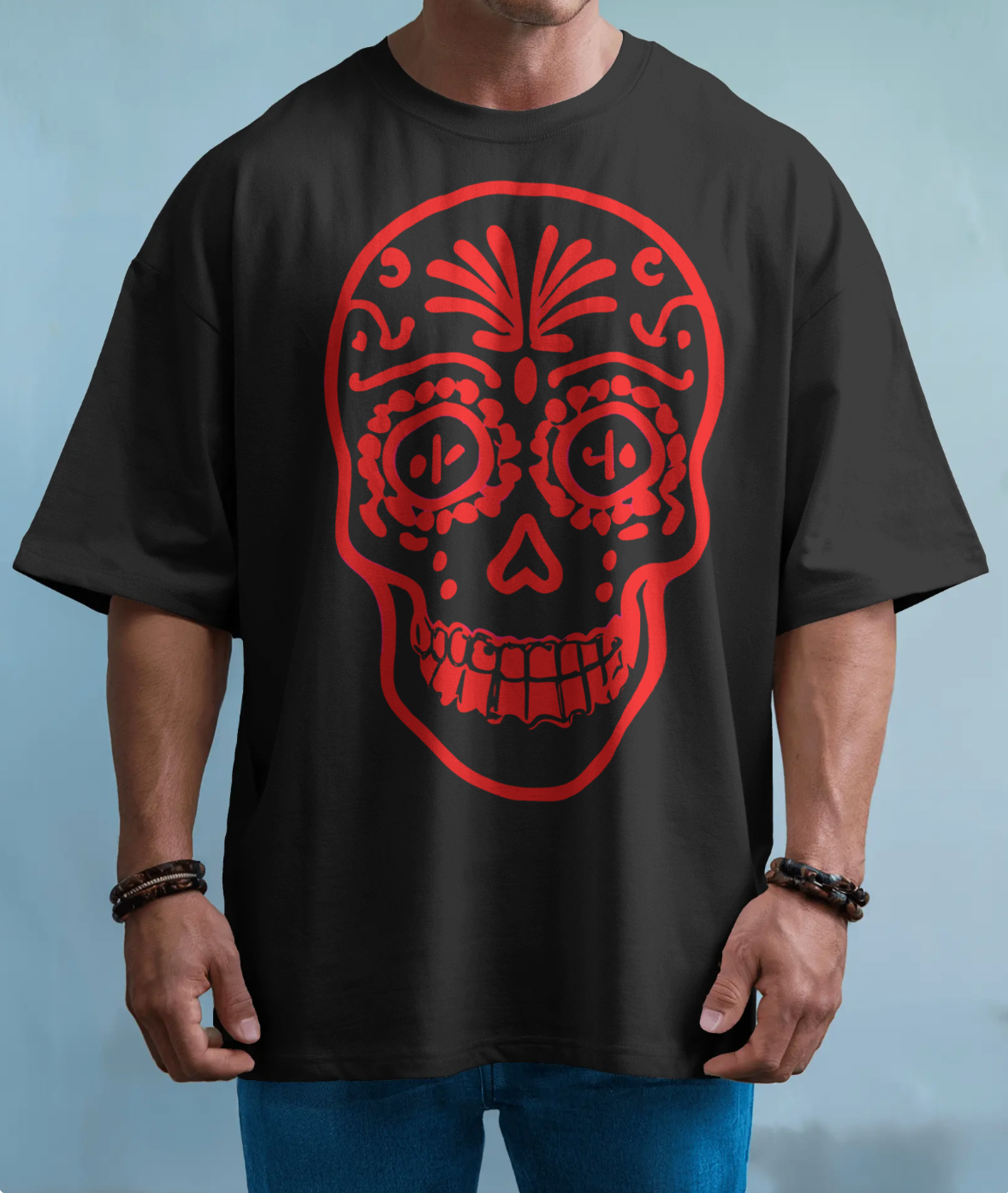 Red Calavera Tee / Camiseta