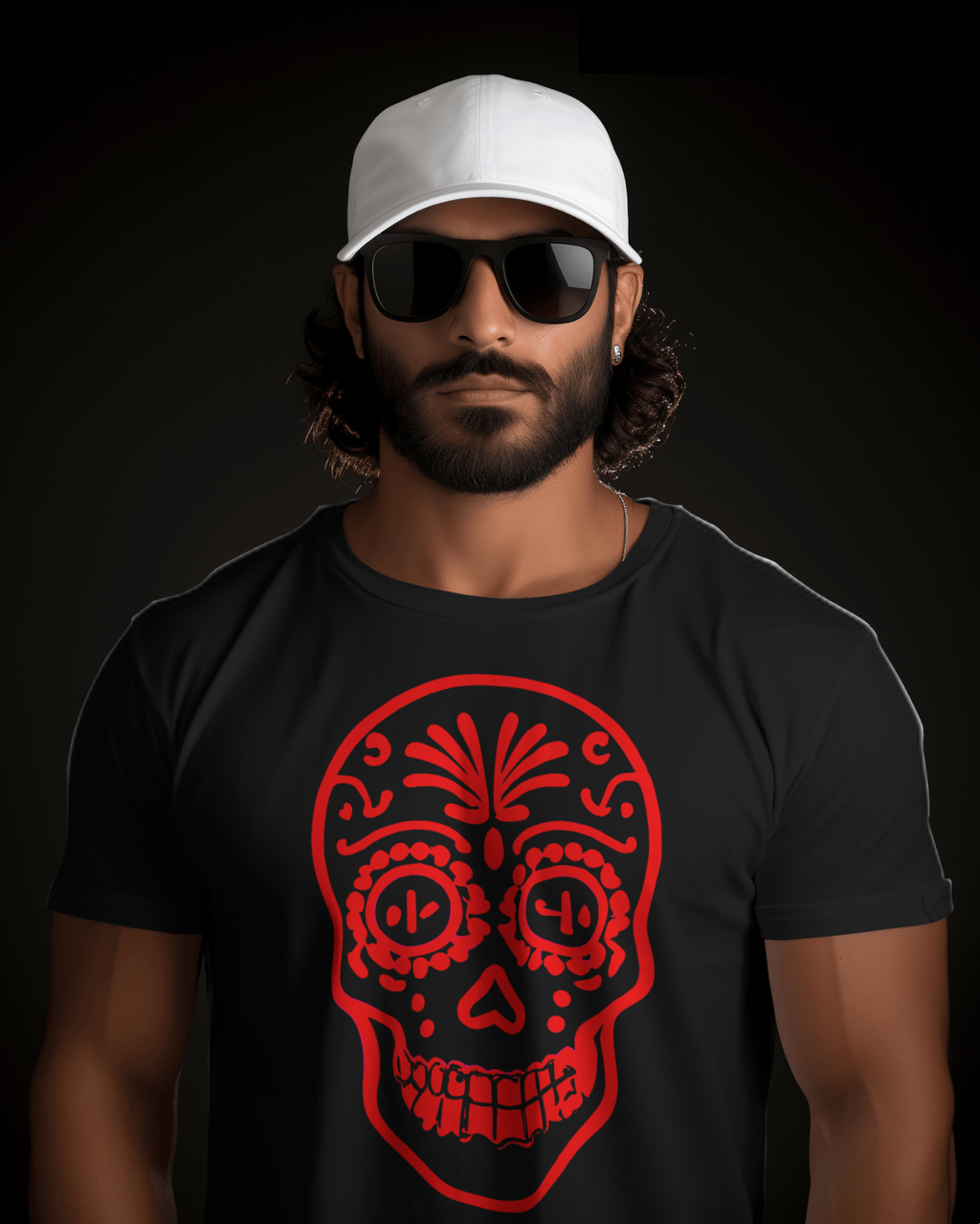 Red Calavera Tee / Camiseta