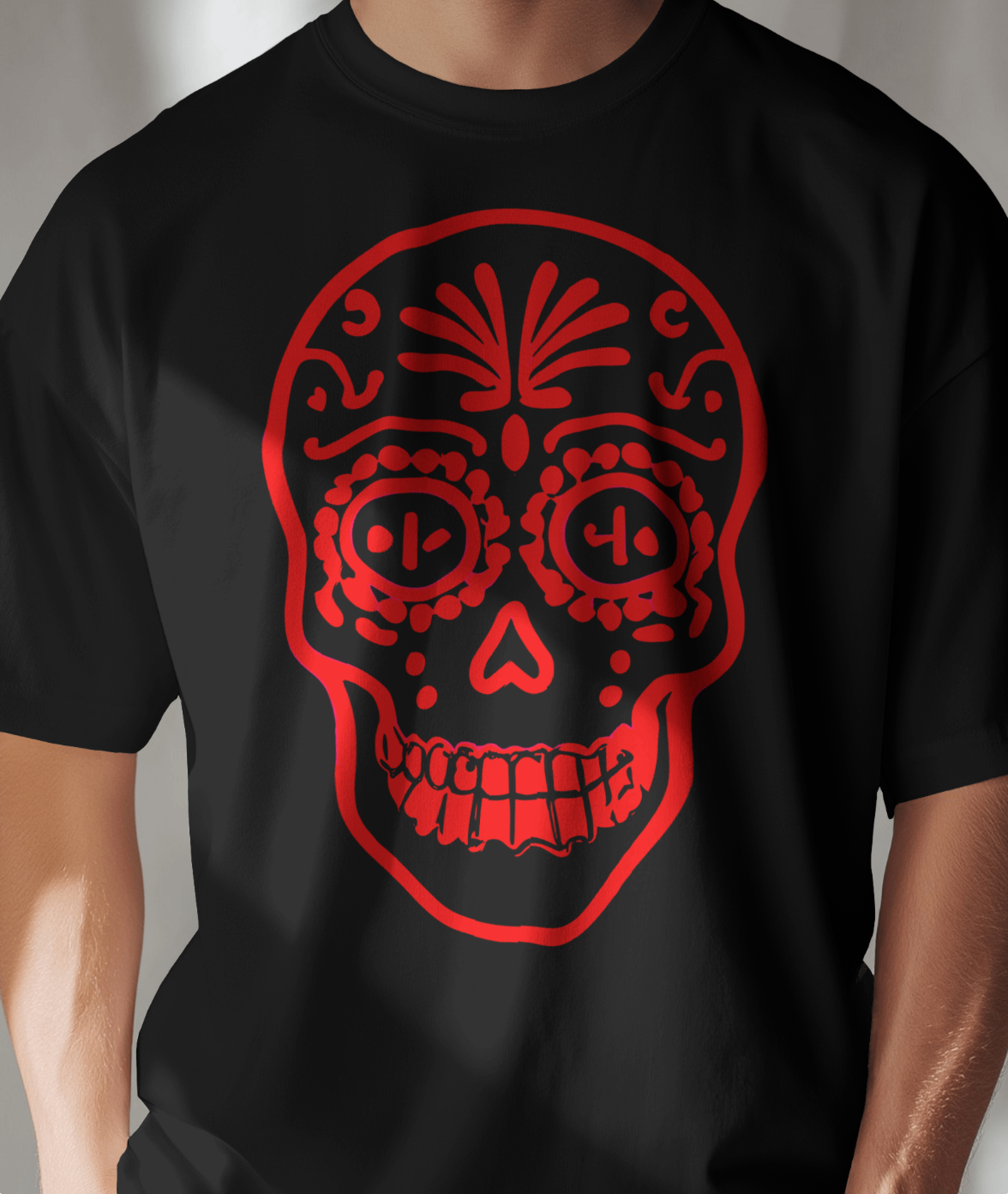 Red Calavera Tee / Camiseta