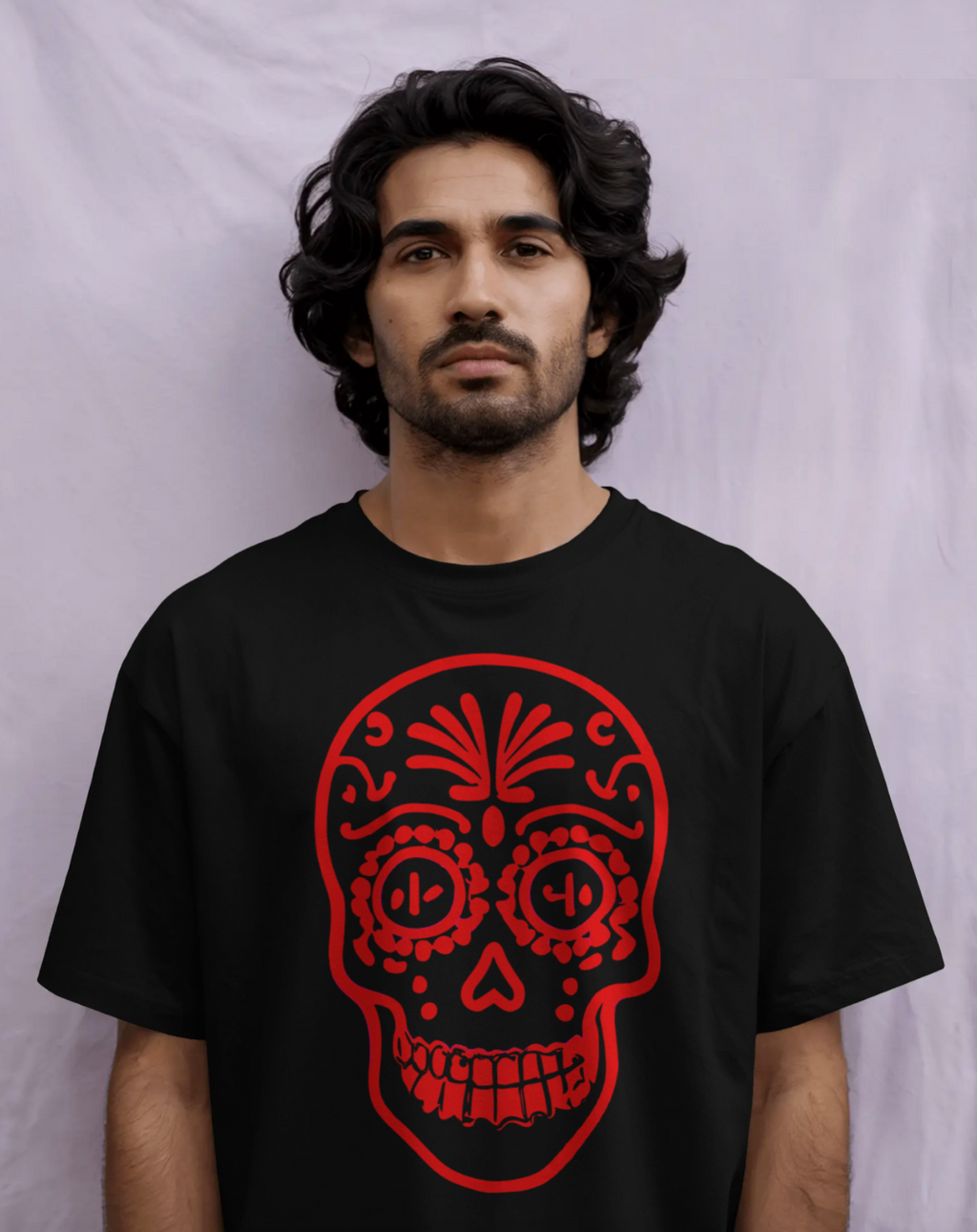 Red Calavera Tee / Camiseta