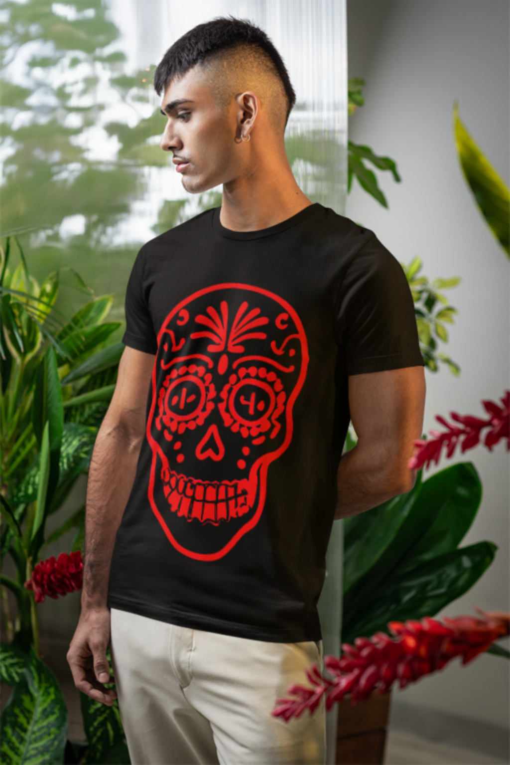 Red Calavera Tee / Camiseta