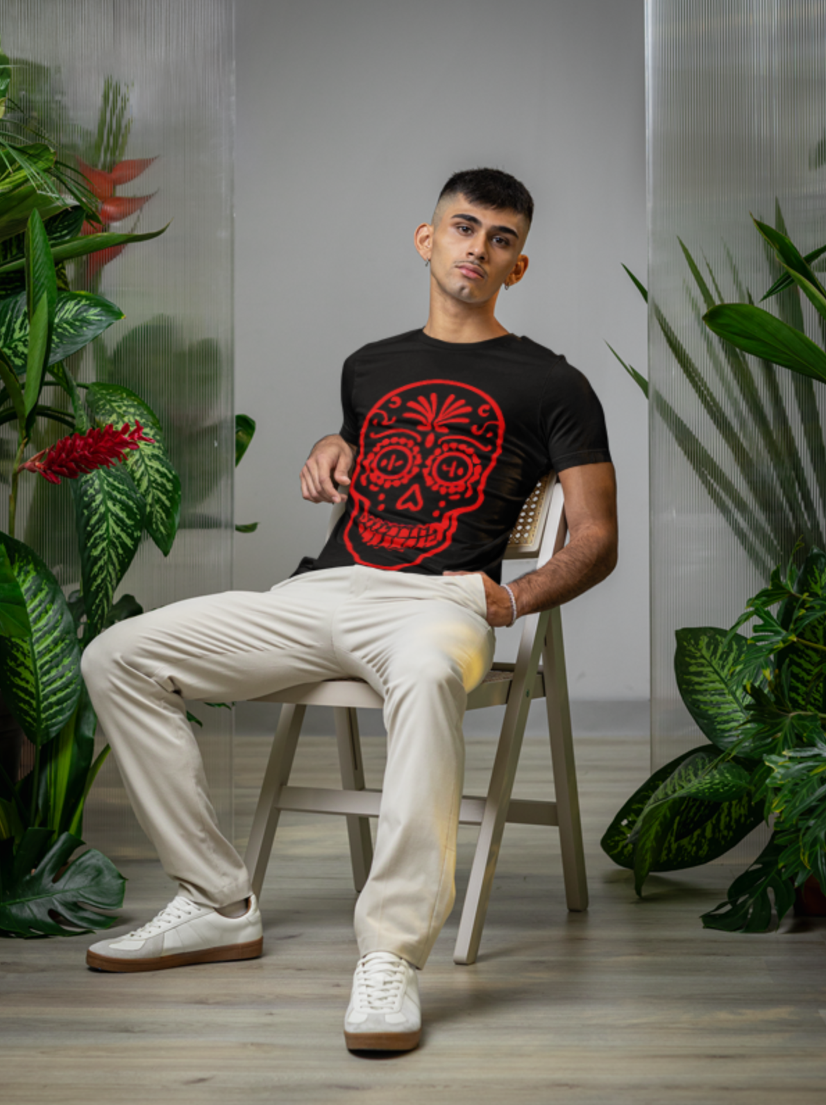 Red Calavera Tee / Camiseta
