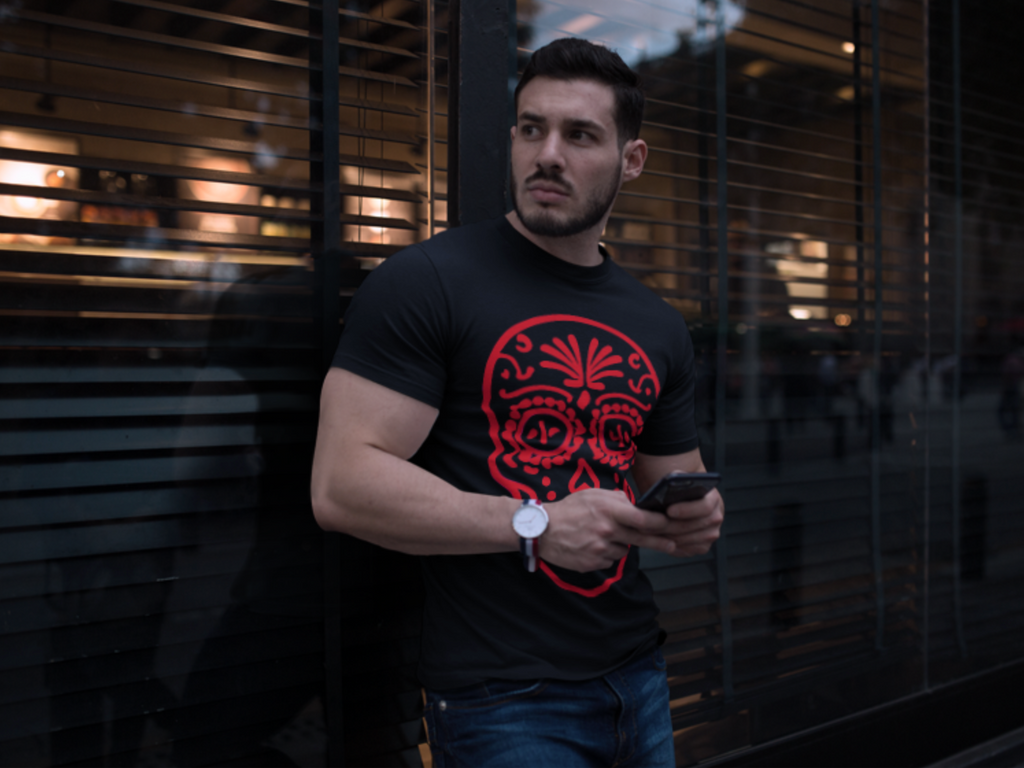 Red Calavera Tee / Camiseta