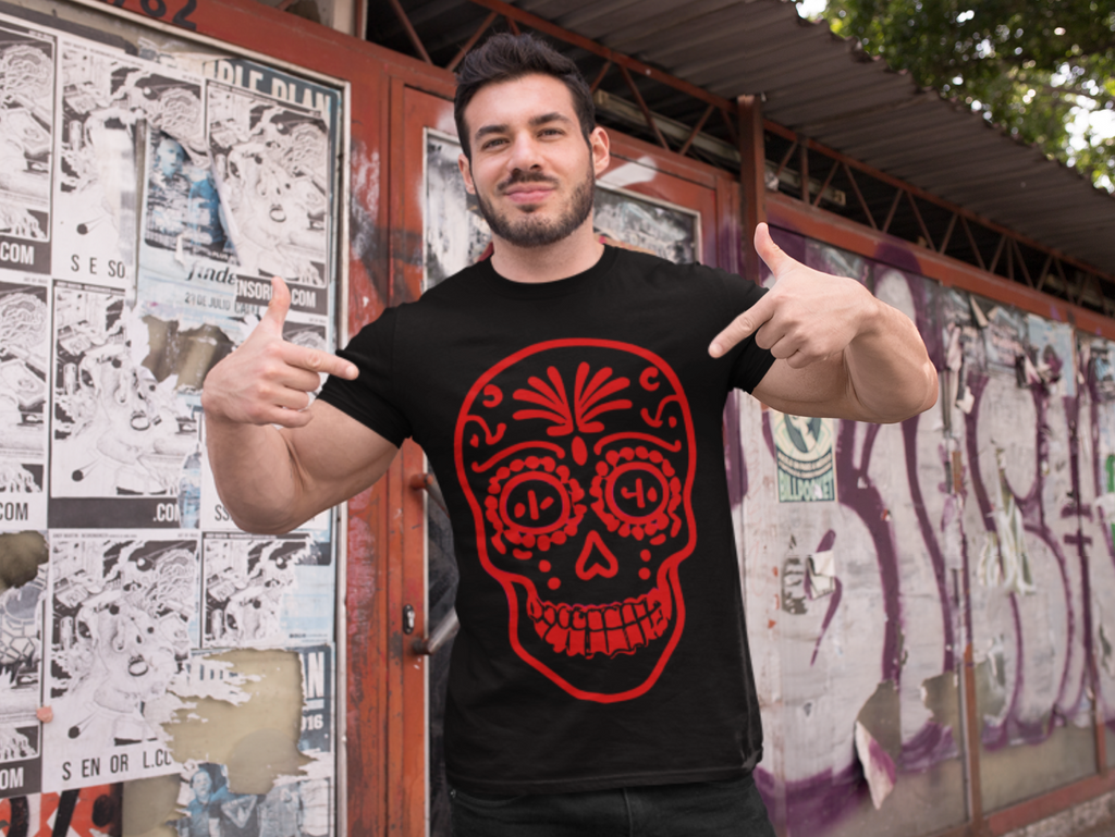 Red Calavera Tee / Camiseta