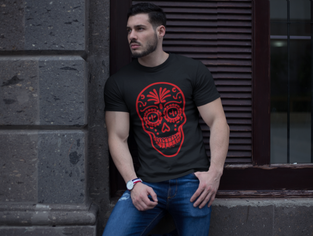 Red Calavera Tee / Camiseta
