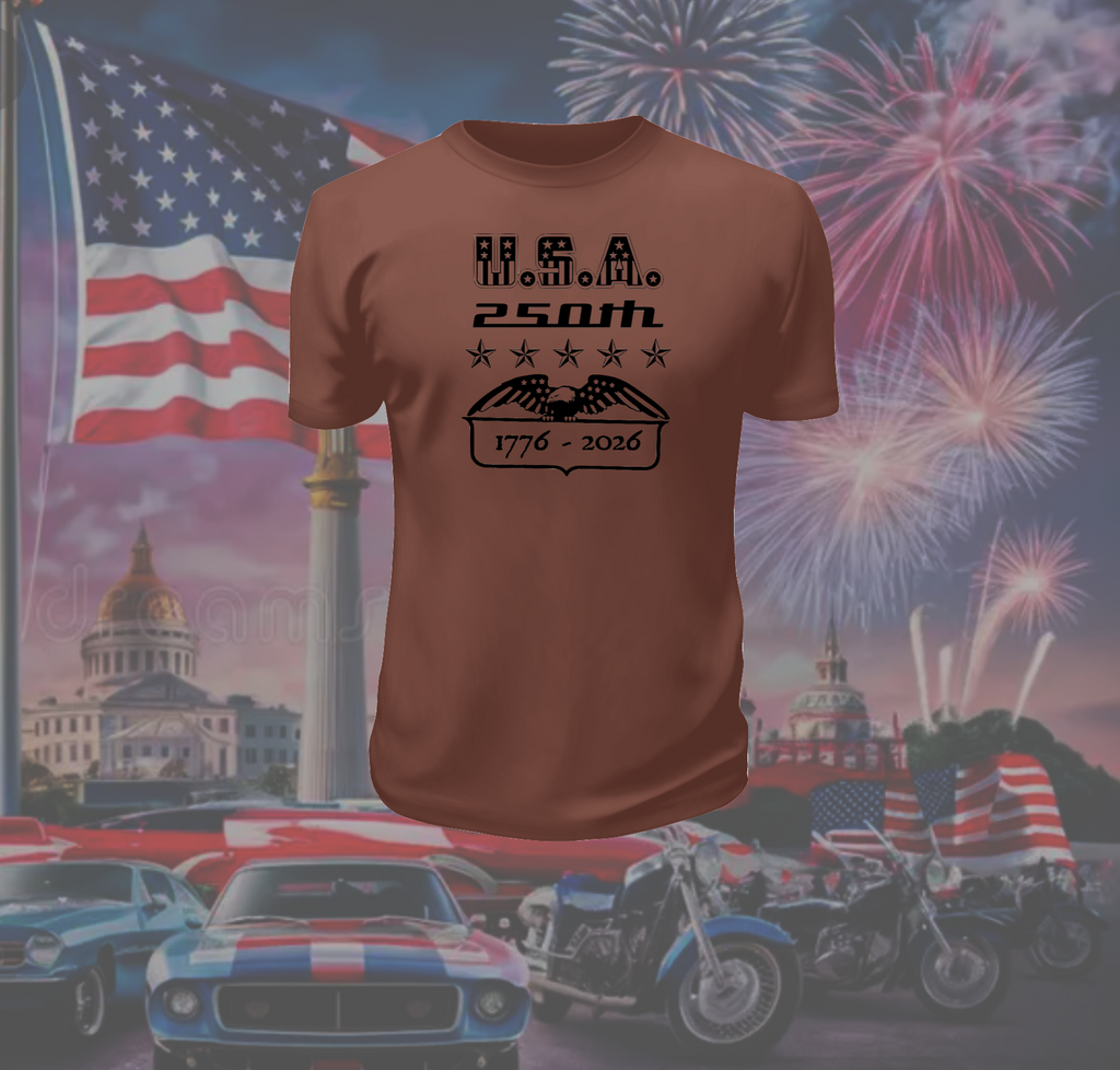 USA 250th Commemorative Vintage Style T-Shirt