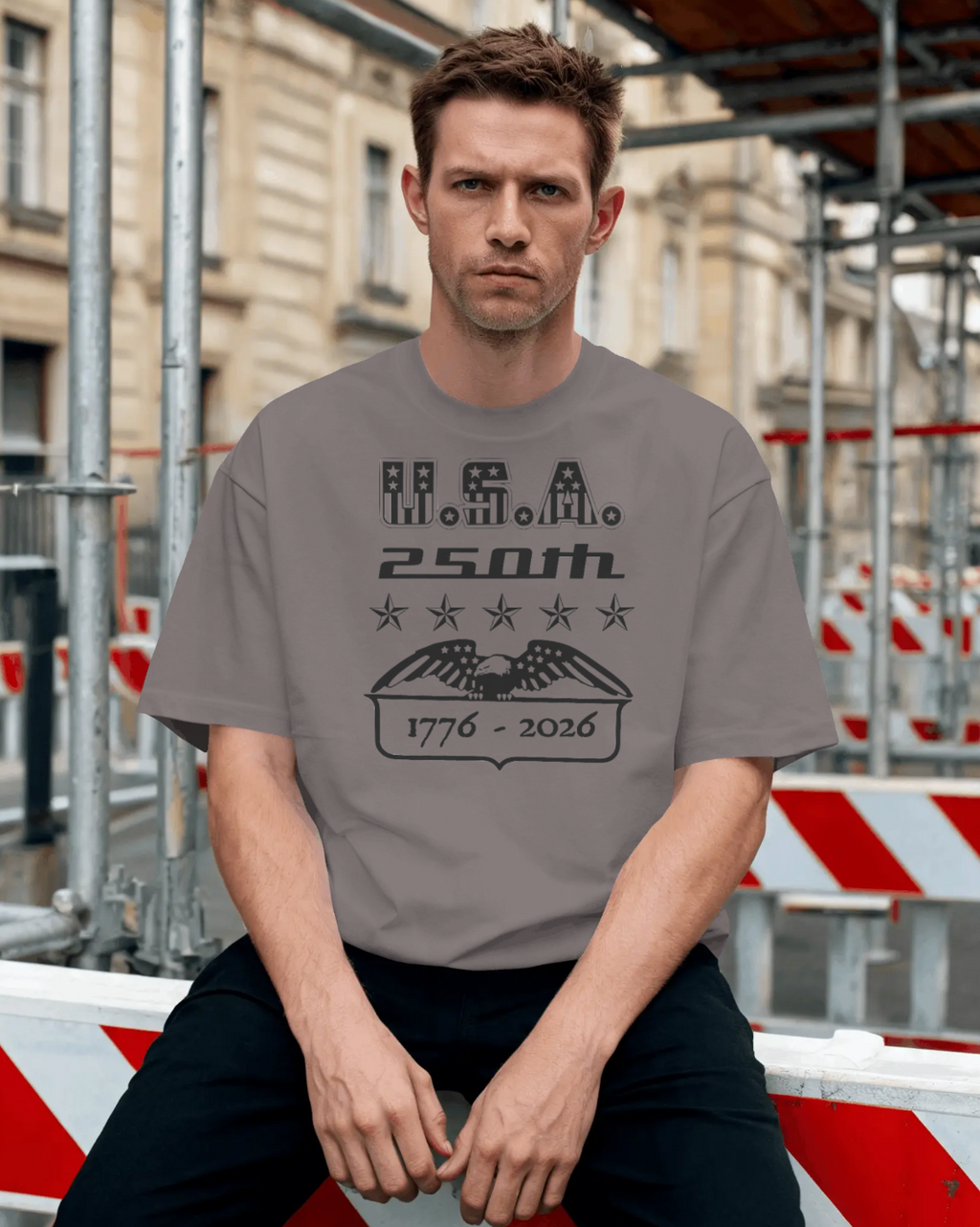 USA 250th Commemorative Vintage Style T-Shirt