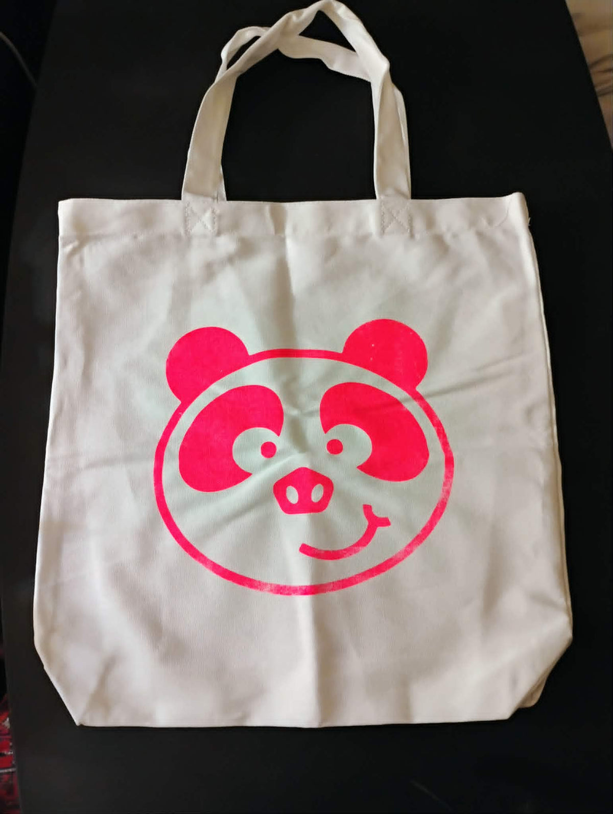 Hot Pink Panda Canvas Bag / Bolsa con Panda Rosa